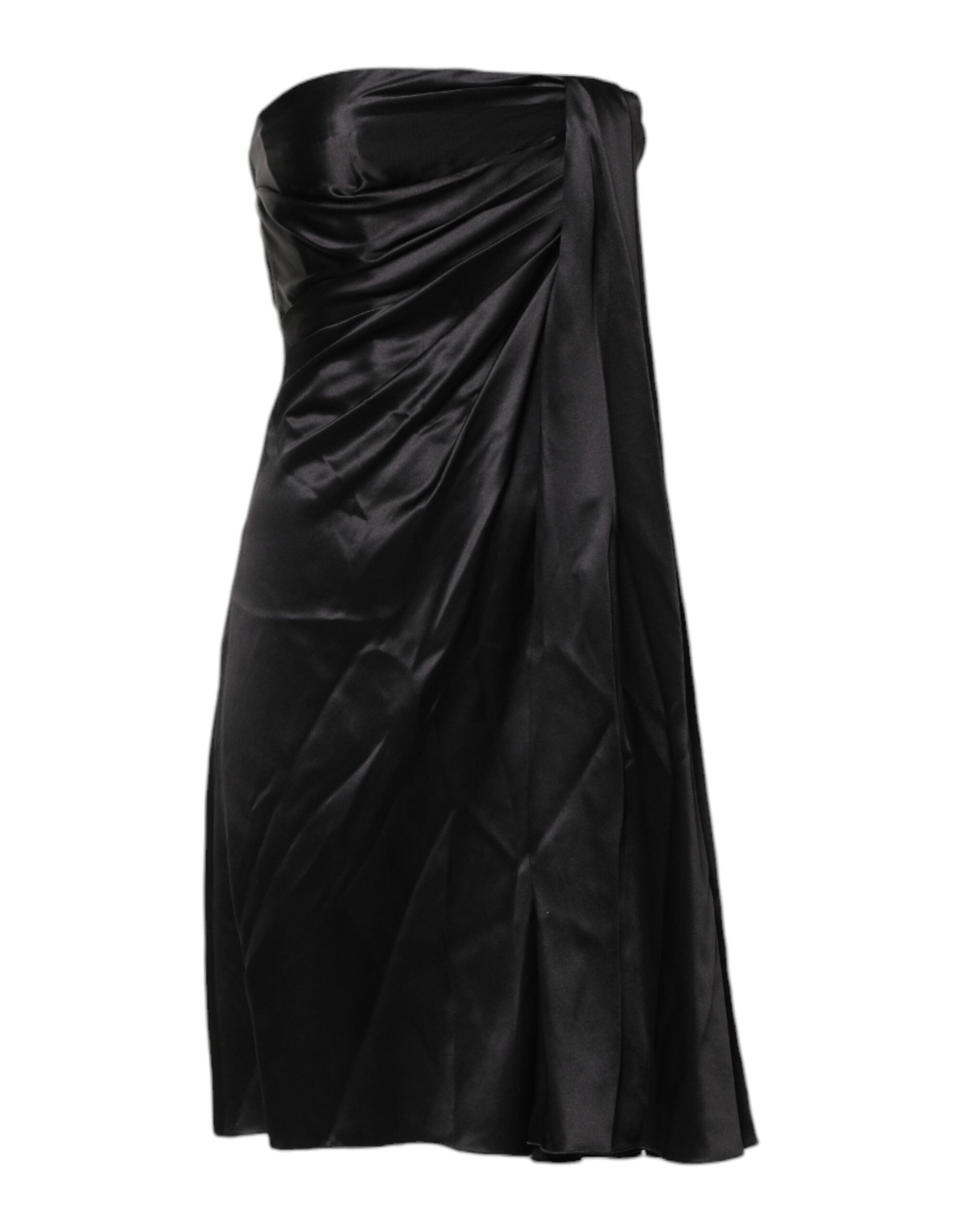 Dolce & Gabbana Schwarzes trägerloses Etui-A-Linien-Minikleid