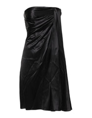 Dolce & Gabbana Schwarzes trägerloses Etui-A-Linien-Minikleid
