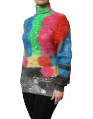 Dolce & Gabbana Meerkleurige Mohair Coltrui