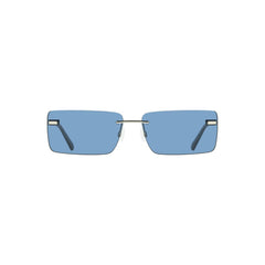 Calvin Klein Blue Metal Women Sunglass