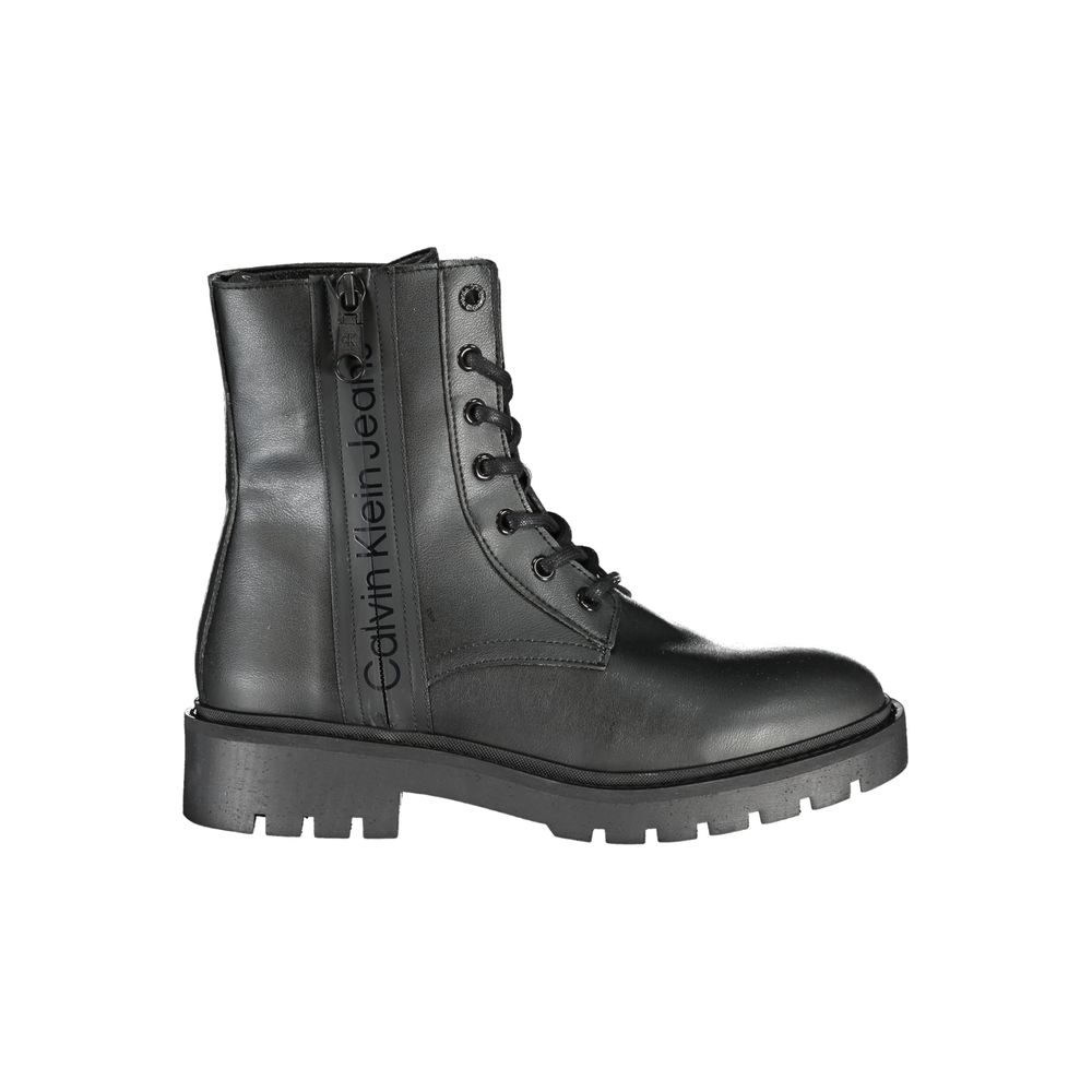 Calvin Klein Schwarze Damen-Stiefelette aus Polyurethan
