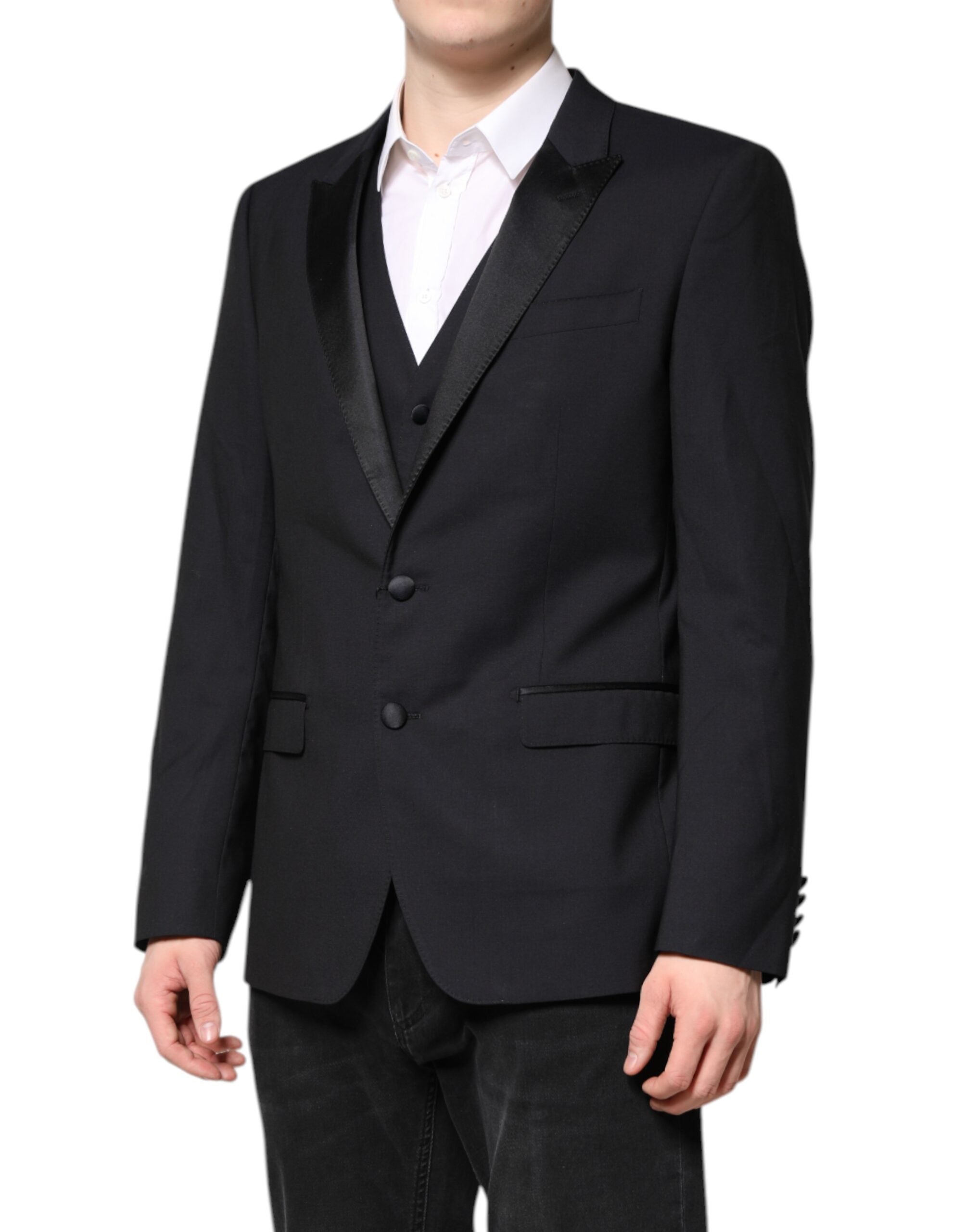 Dolce & Gabbana Donkerblauw MARTINI Wollen Pak 2-delig Jasje