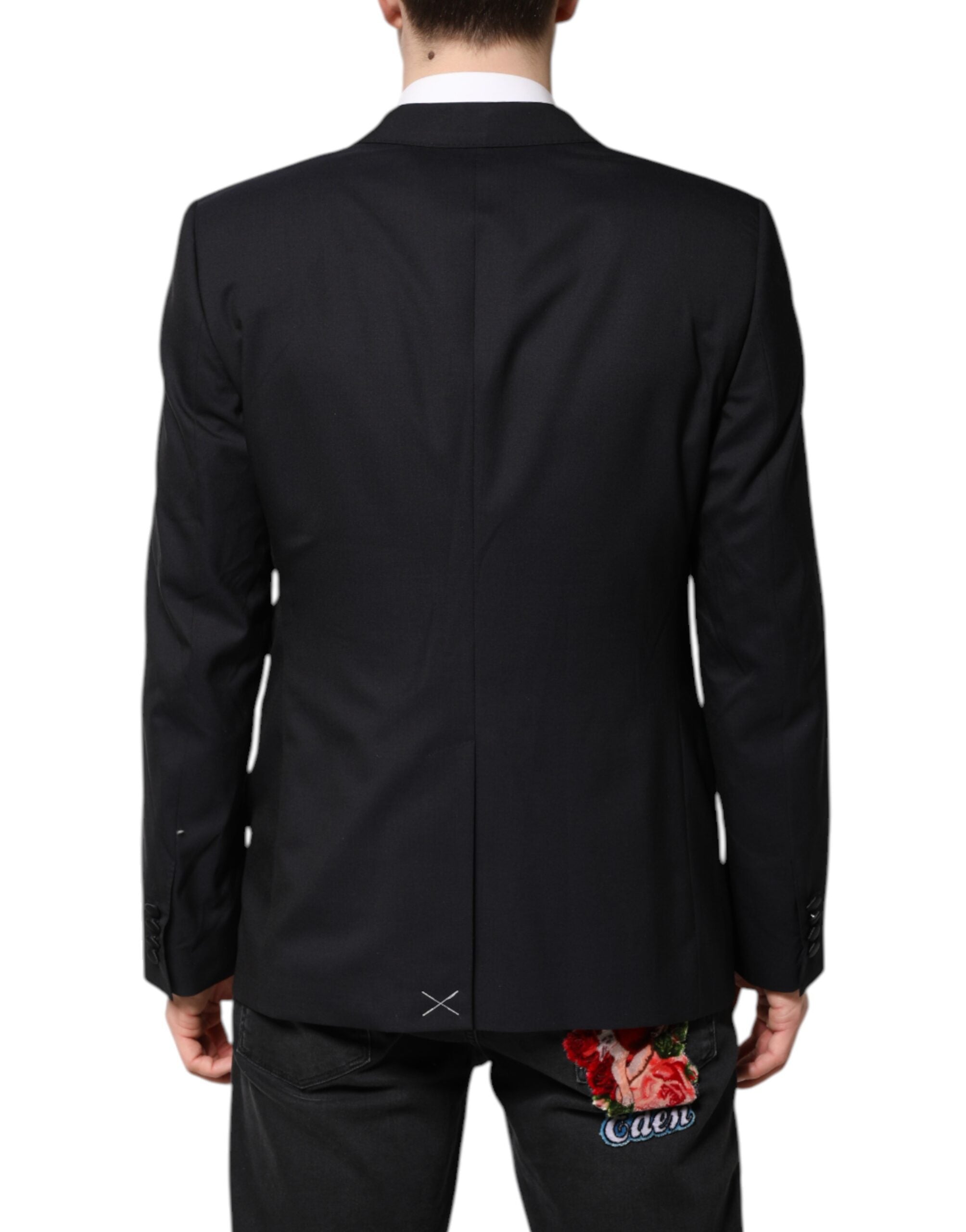 Dolce & Gabbana Donkerblauw MARTINI Wollen Pak 2-delig Jasje