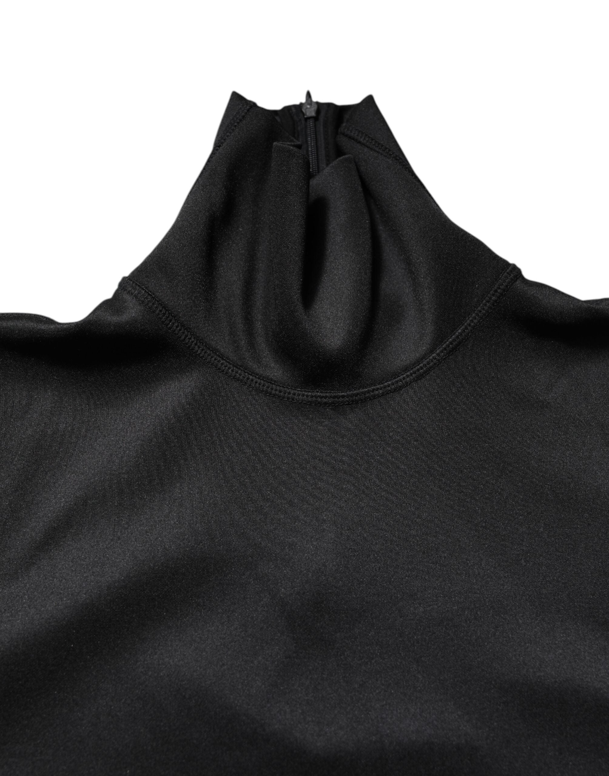 Dolce & Gabbana Zwarte Polyester Coltrui