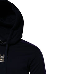 Dolce & Gabbana Zwarte Kroon Katoenen Hoodie Sweatshirt