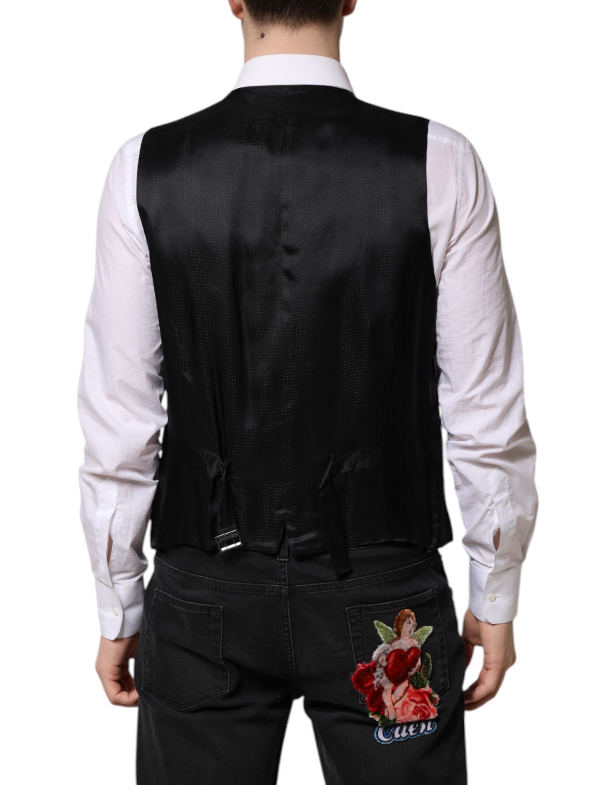 Dolce & Gabbana Lila Paillettenkleid Formelle Weste