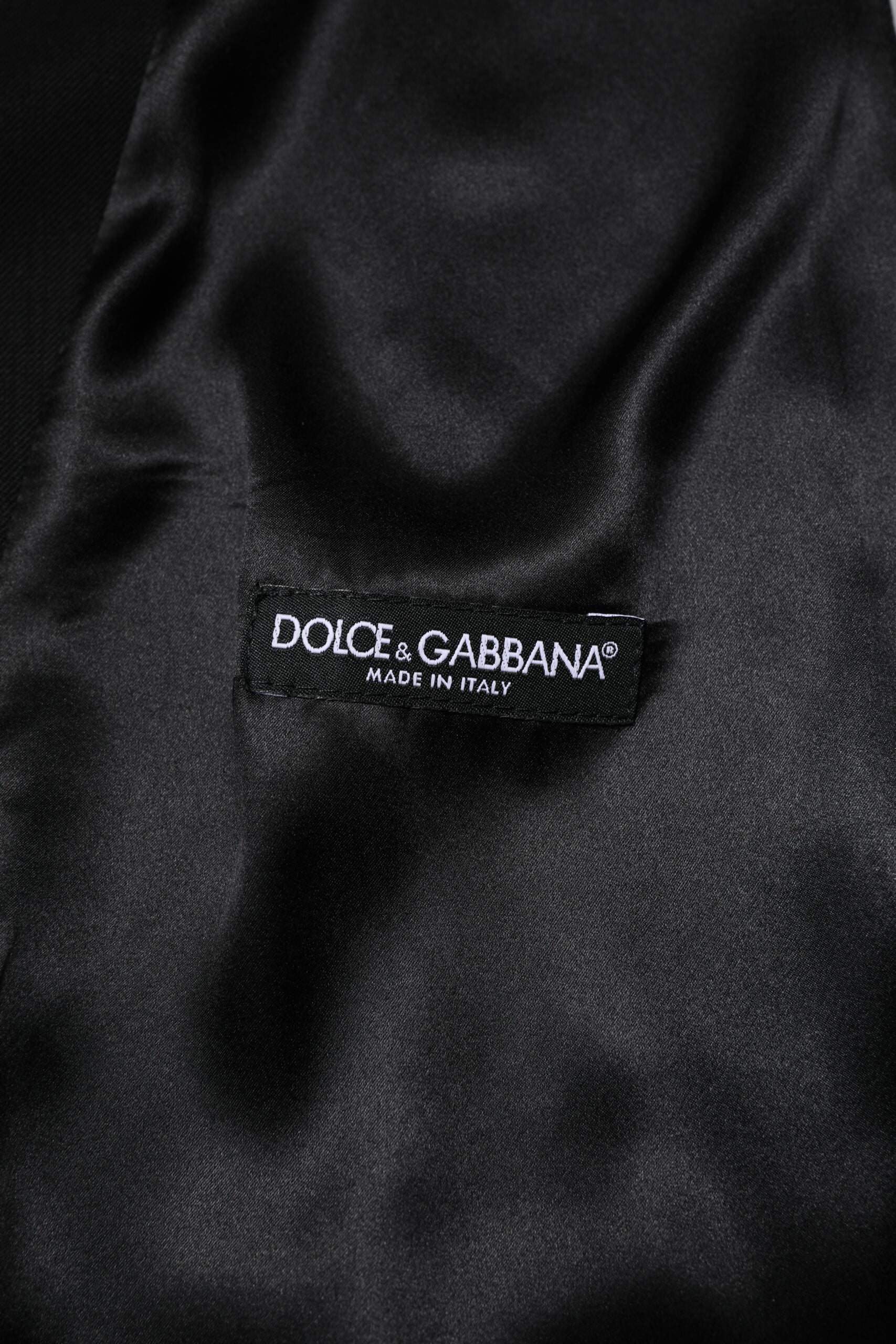 Dolce & Gabbana Schwarze Herren-Wollweste formell