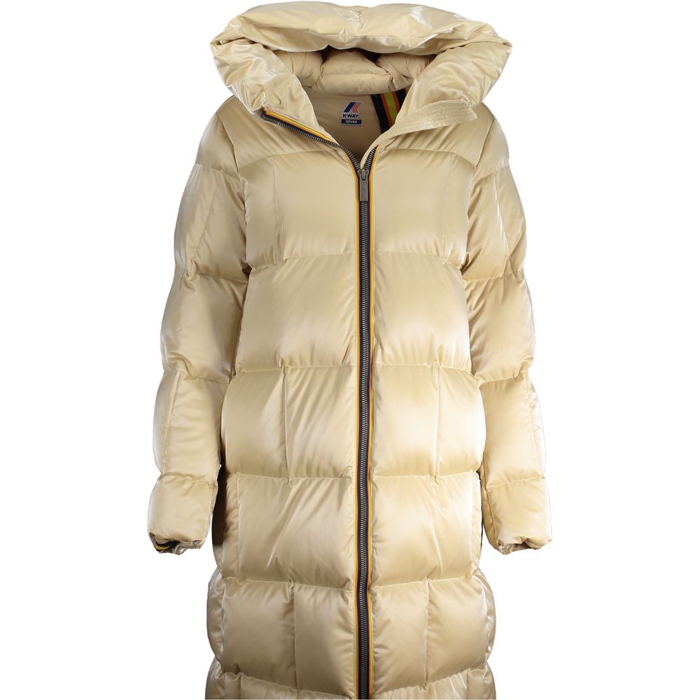 K-WAY Beige Polyester Steppjacke für Damen