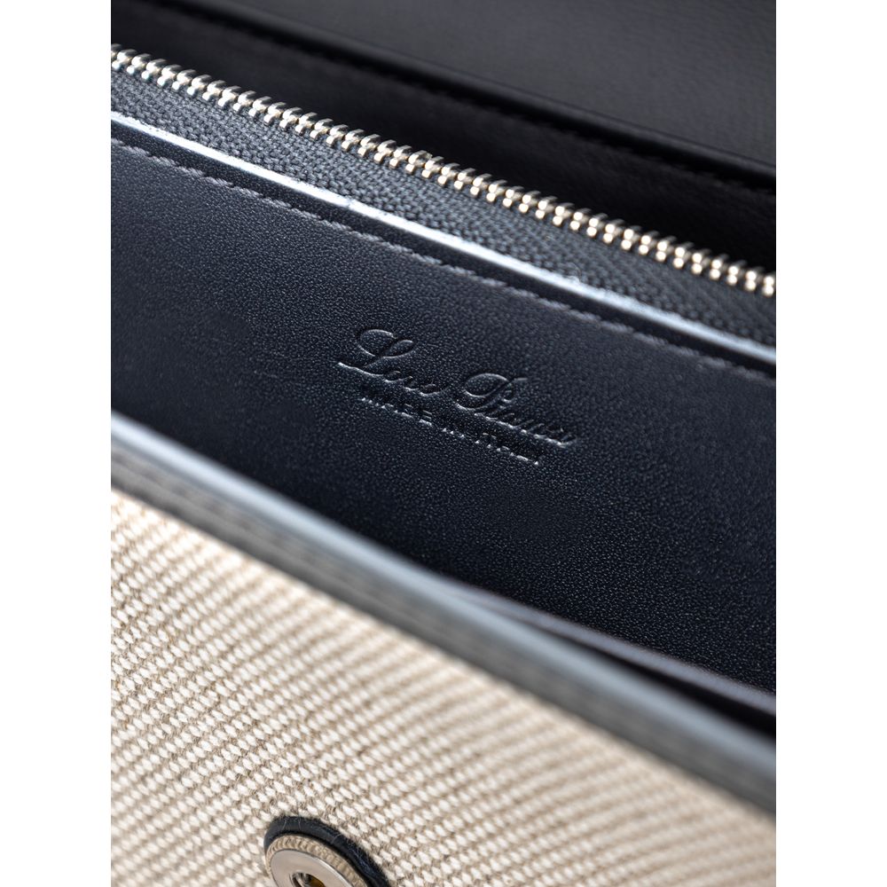 Loro Piana Beige Portemonnee Van Stof En Leer