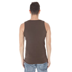 Zuelements Marrone Cotton Mens T-Shirt