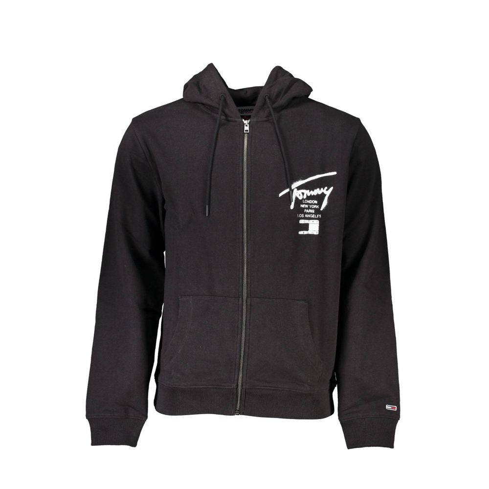 Tommy Hilfiger Schwarzes Baumwoll-Sweatshirt für Herren