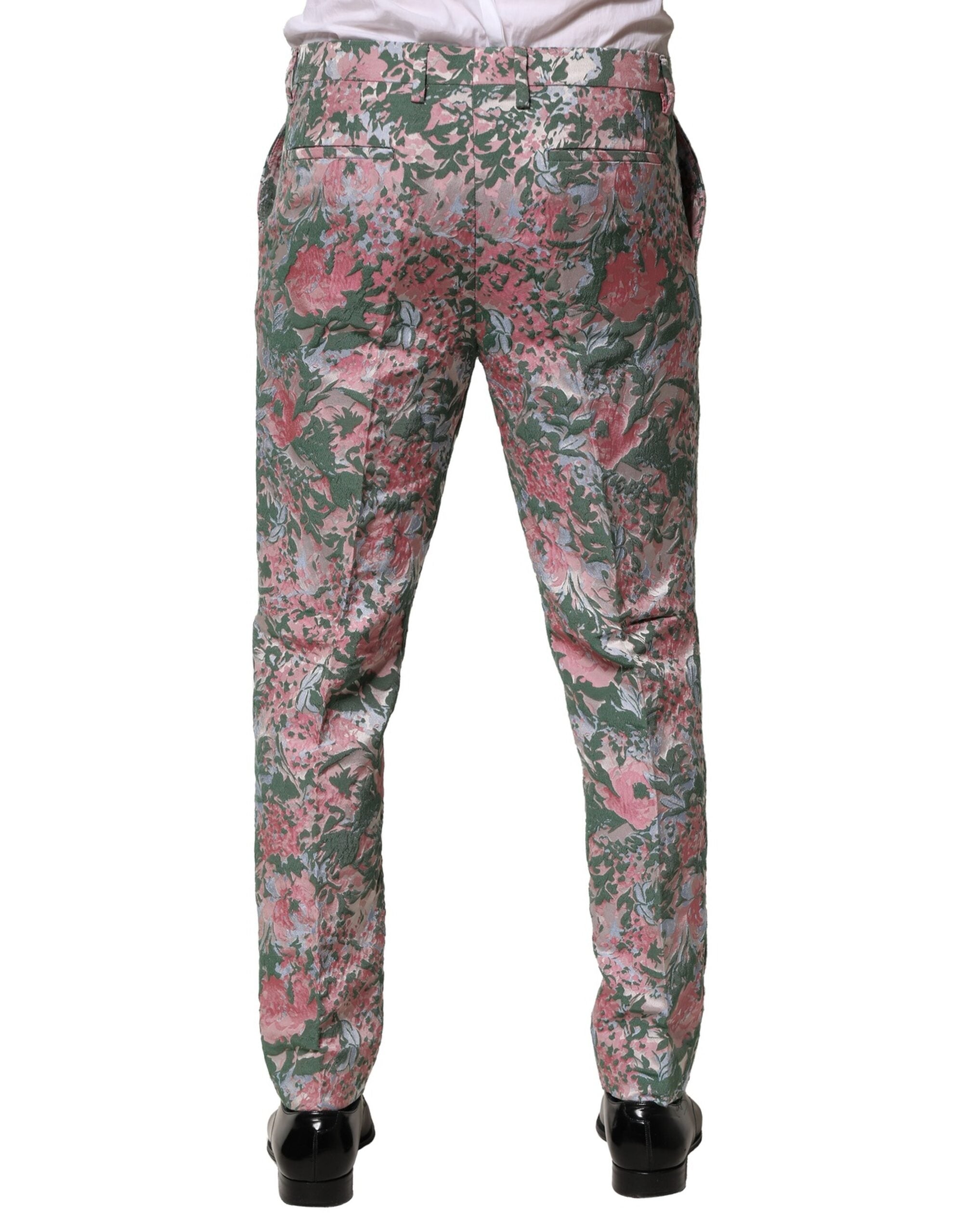 Dolce & Gabbana Multicolor Gebloemde Jacquard Broek