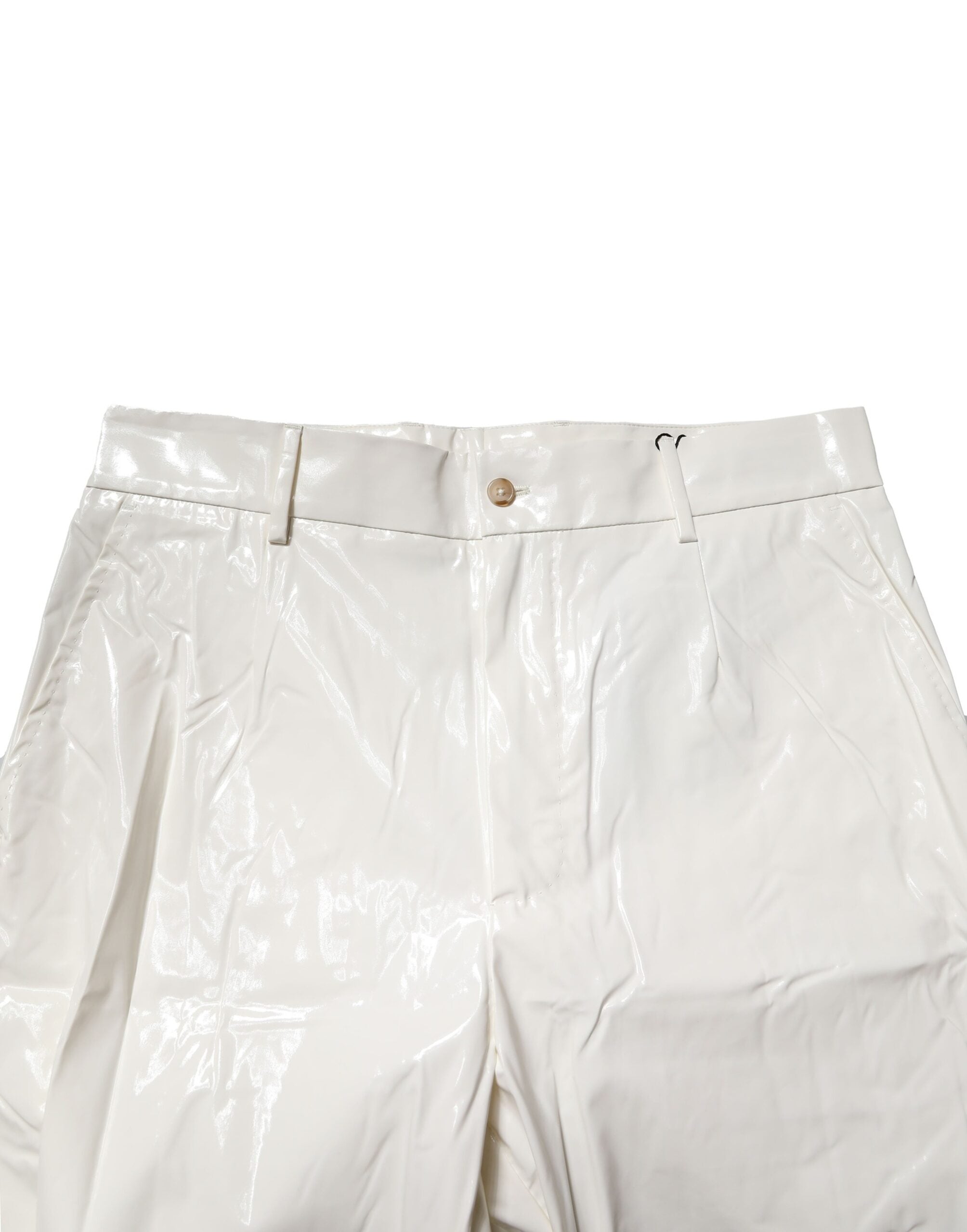 Dolce & Gabbana Weiße Nylonhose mit schmal zulaufendem Bein für Herren