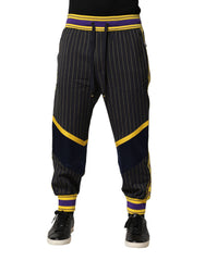 Dolce & Gabbana Woll-Jogginghose mit mehrfarbigen Streifen