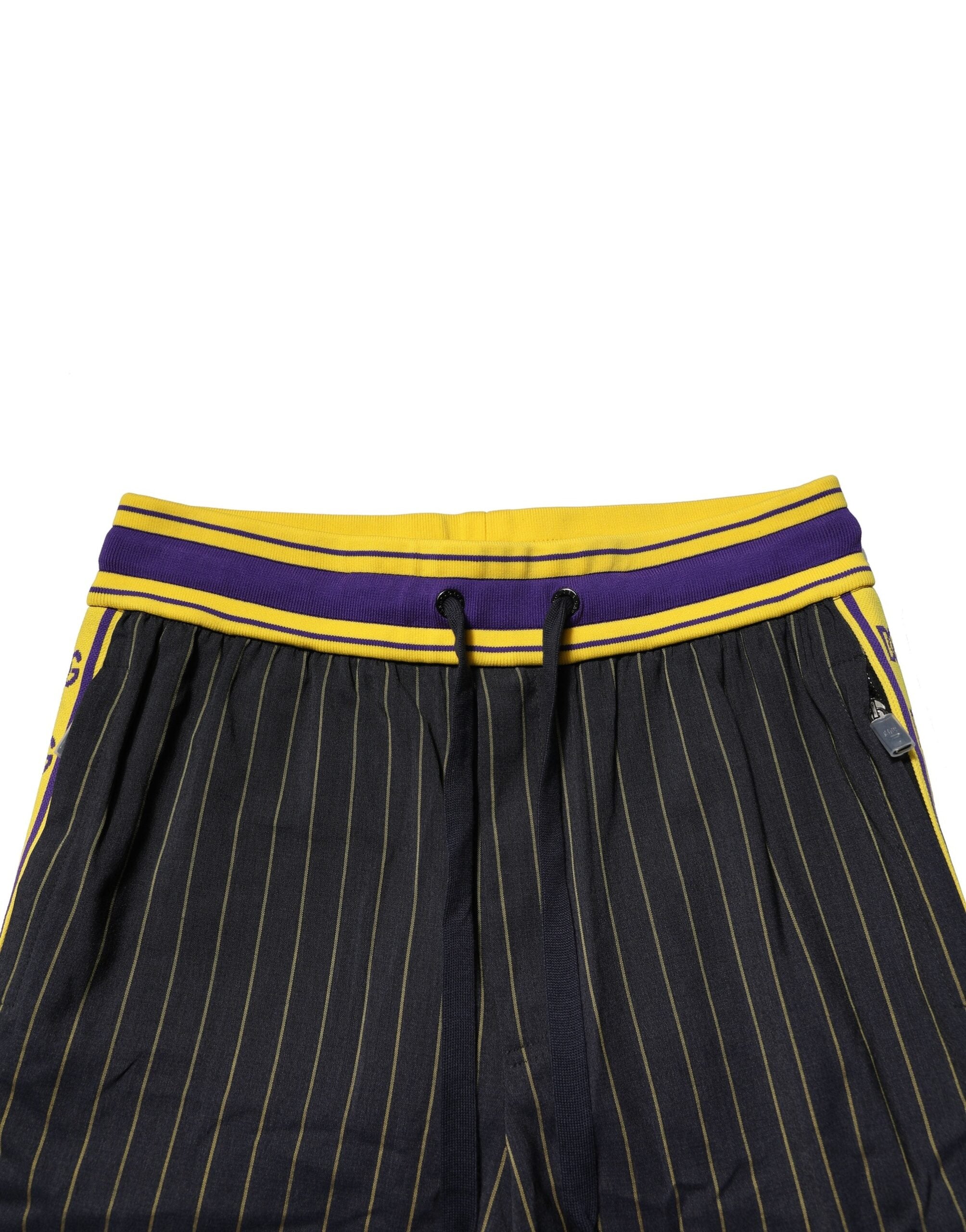 Dolce & Gabbana Woll-Jogginghose mit mehrfarbigen Streifen