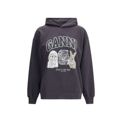 Ganni Gray Cotton Sweatshirt