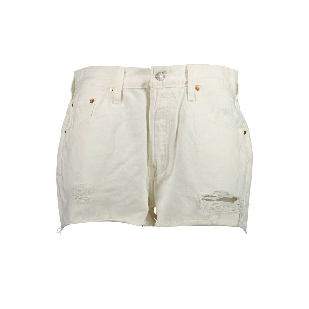 Levi's weiße Baumwoll-Damenshorts