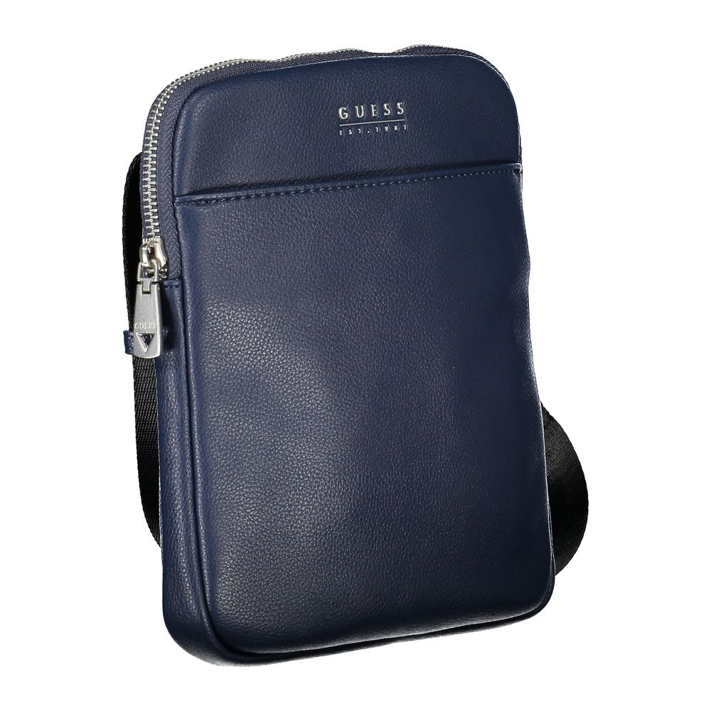 Guess Jeans blauwe polyurethaan heren schoudertas