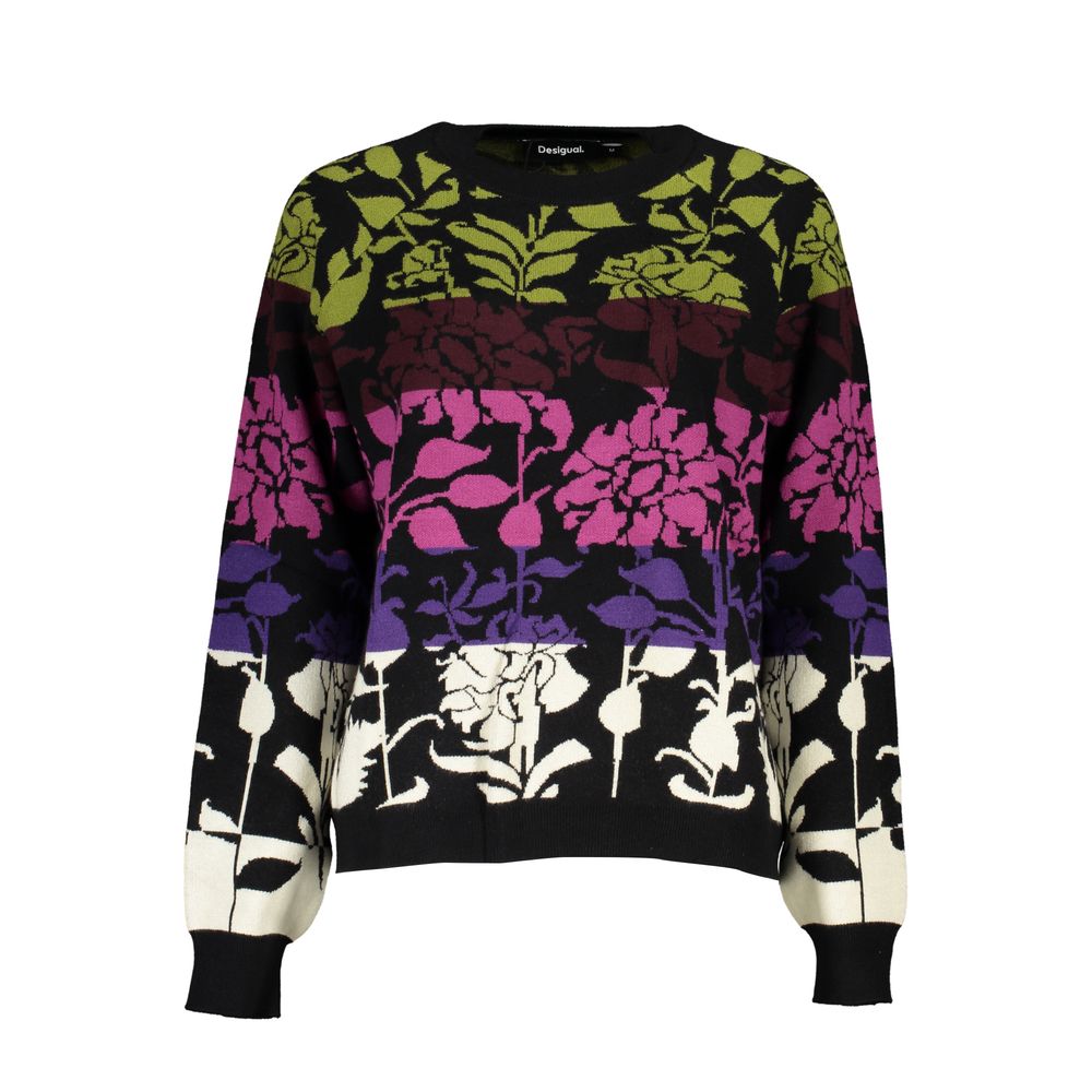 Desigual Schwarzer Polyester-Pullover