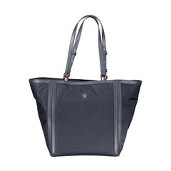 Tommy Hilfiger – Blaue Handtasche aus Polyester für Damen