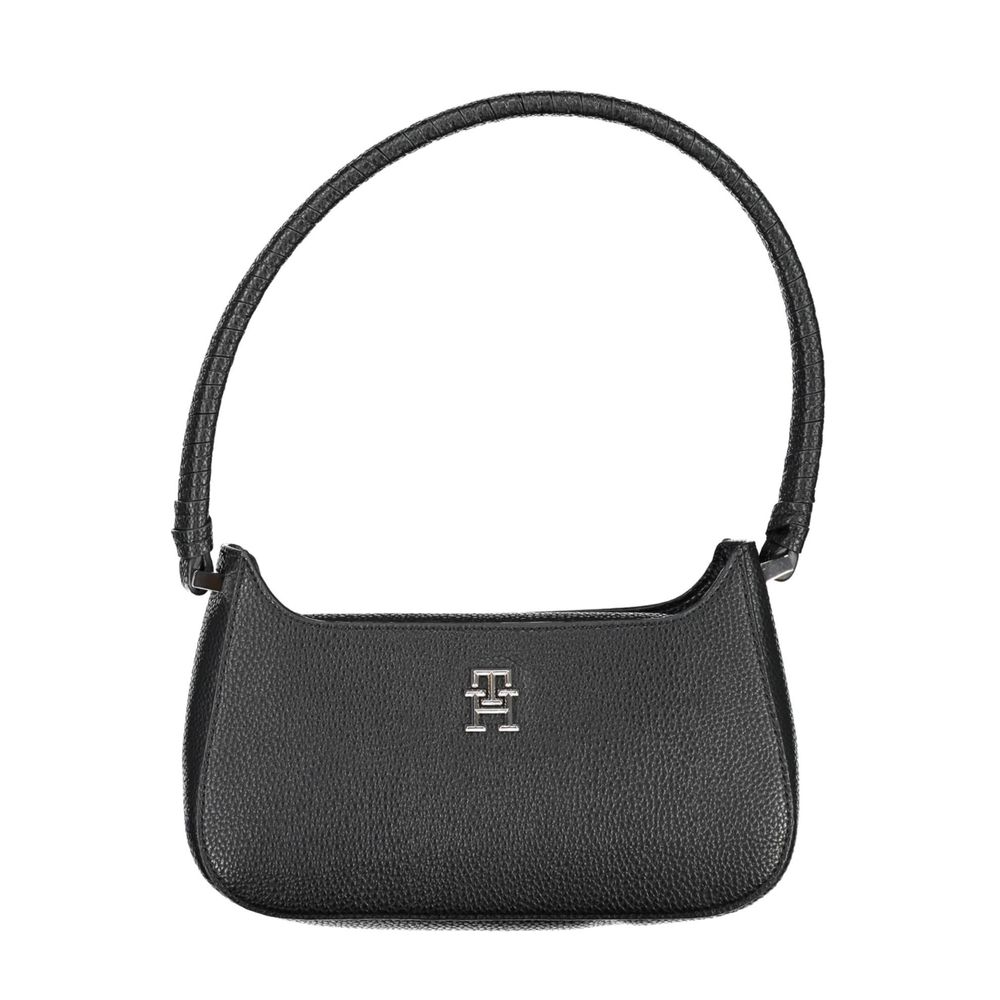 Tommy Hilfiger Schwarze Damenhandtasche aus Polyurethan