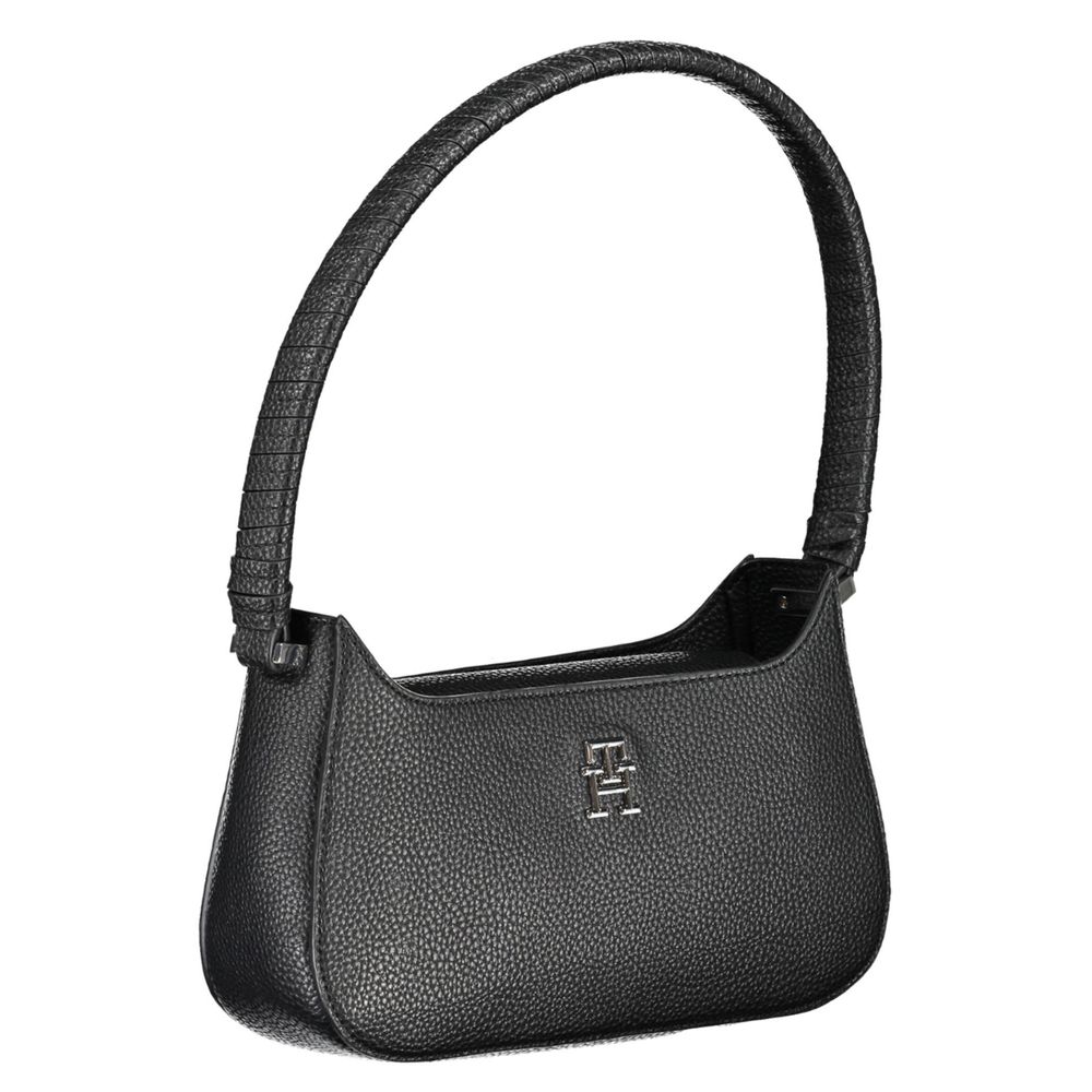 Tommy Hilfiger Schwarze Damenhandtasche aus Polyurethan