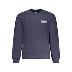 Napapijri Blue Cotton Men Sweater