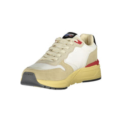 Blauer Beige Polyester Men Sneaker