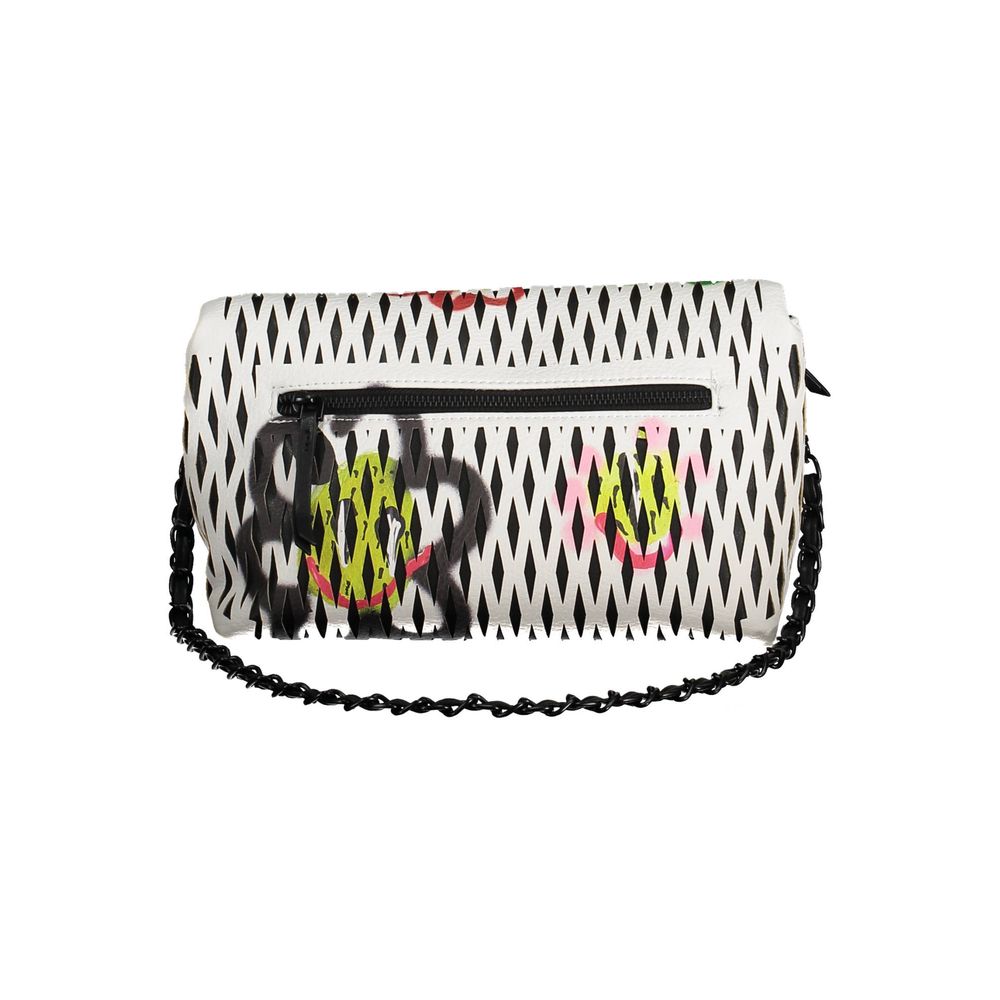 Desigual Weiße Damenhandtasche aus Polyurethan