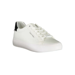 Calvin Klein Bianco Leren Dames Sneaker