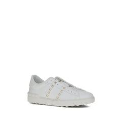 Valentino Garavani White Calf Leather Bos Taurus Low Top Sneakers