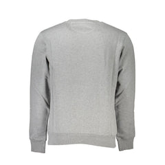 La Martina Gray Cotton Men Sweatshirt