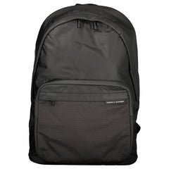 Tommy Hilfiger Black Polyester Men Backpack