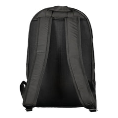 Tommy Hilfiger Black Polyester Men Backpack