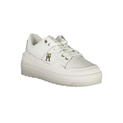 Tommy Hilfiger Witte Leren Damessneaker