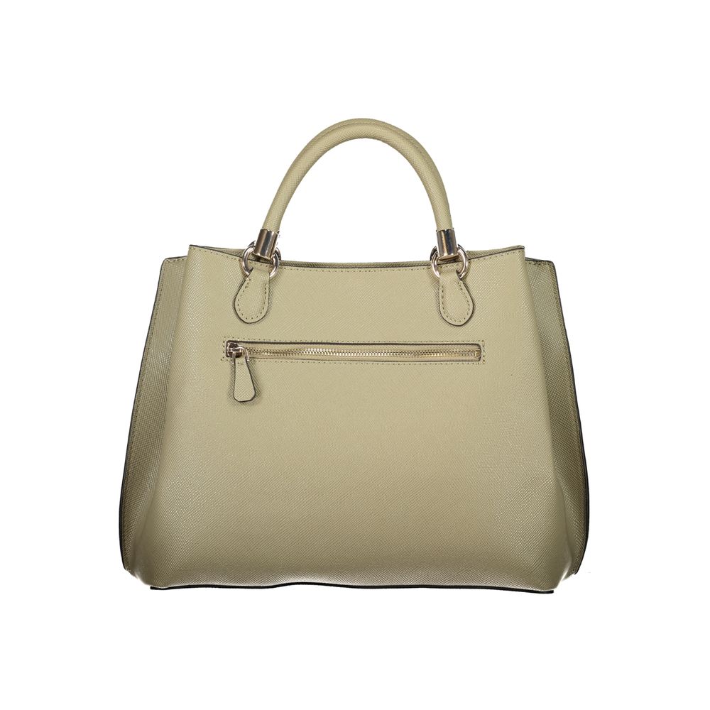 Guess Jeans Verde Polyurethan Damenhandtasche