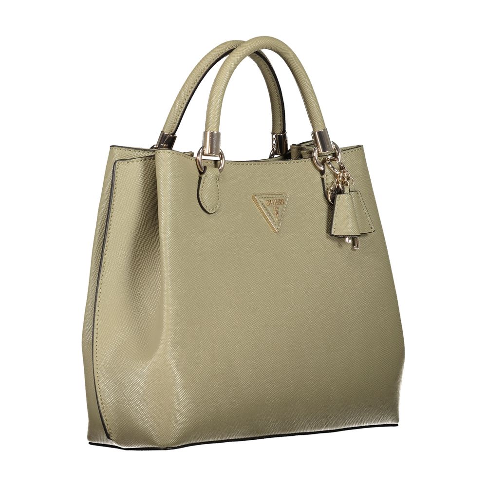 Guess Jeans Verde Polyurethan Damenhandtasche
