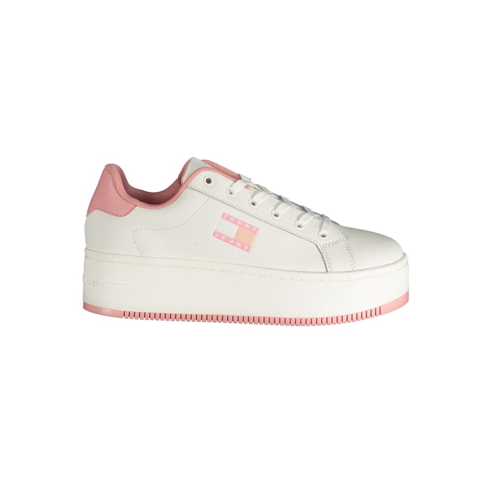 Tommy Hilfiger Rosa Leder Damen Sneaker