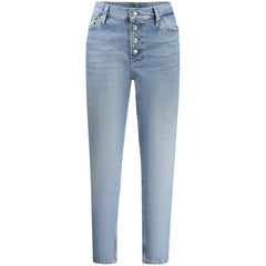 Calvin Klein Blue Cotton Women Jean