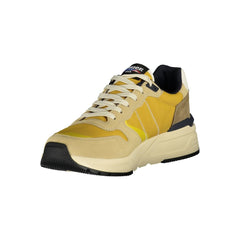 Blauer Beige Polyester-Sneaker