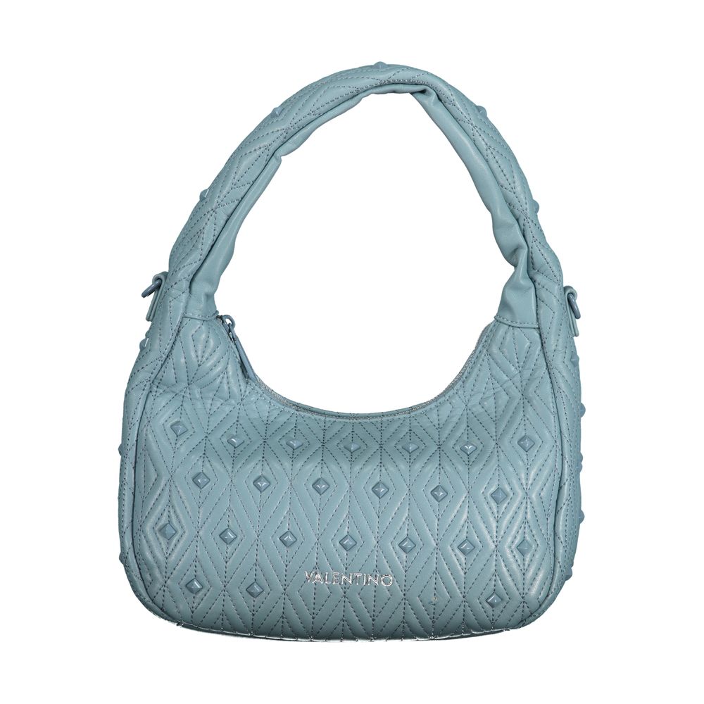 Mario Valentino Damen-Umhängetasche aus blauem Polyurethan