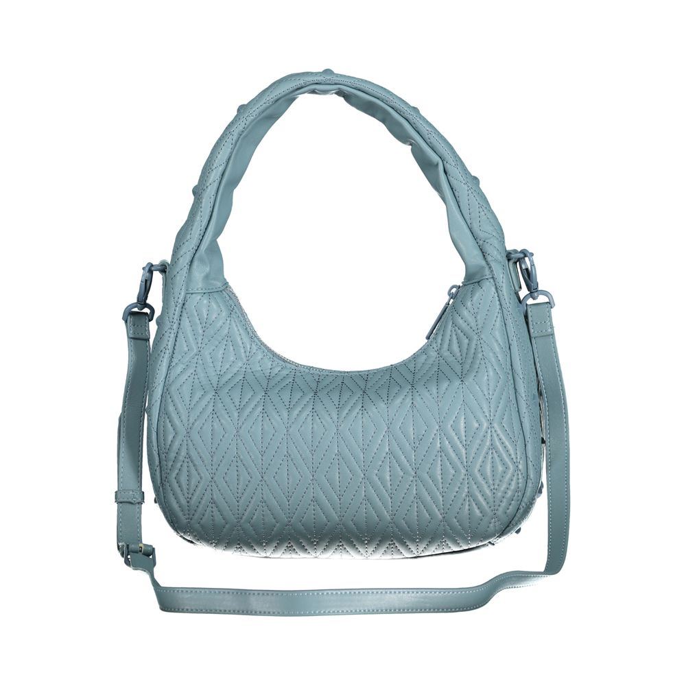 Mario Valentino Damen-Umhängetasche aus blauem Polyurethan