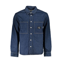Calvin Klein Blu Katoenen Heren Jas