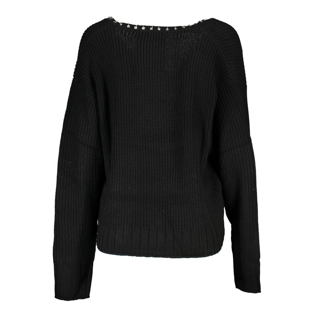 Patrizia Pepe Damen-Pullover Tessuto in Schwarz