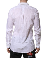 Dolce & Gabbana Wit MARTINI Overhemd met Lange Mouwen Formeel