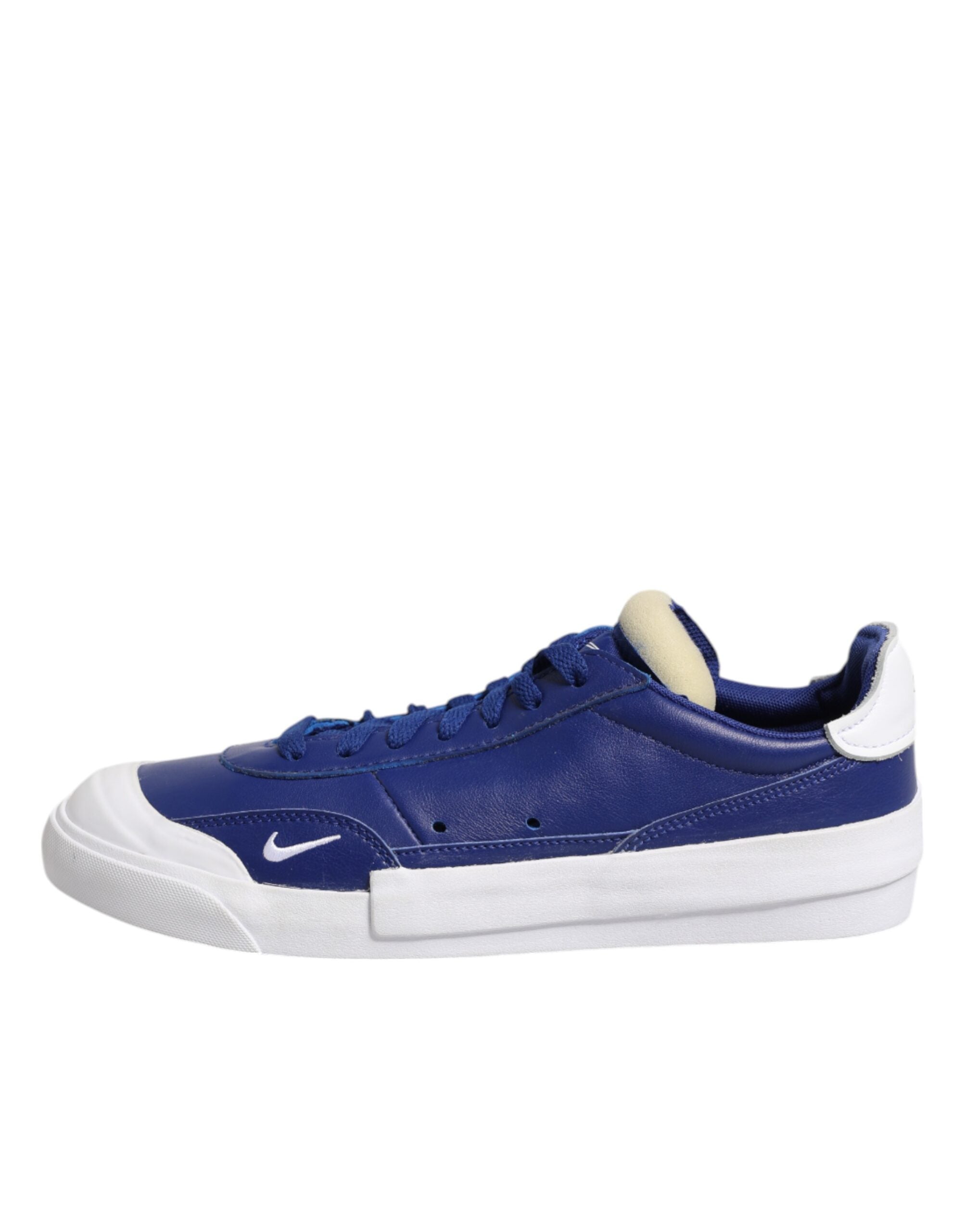 Nike Weiße Blau Geschnürte Low Top Drop-Type PRM Sneaker Schuhe