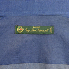 Made in Italy Blue Cotton Men's Shirt