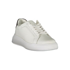Calvin Klein Herren-Sneaker aus weißem Leder