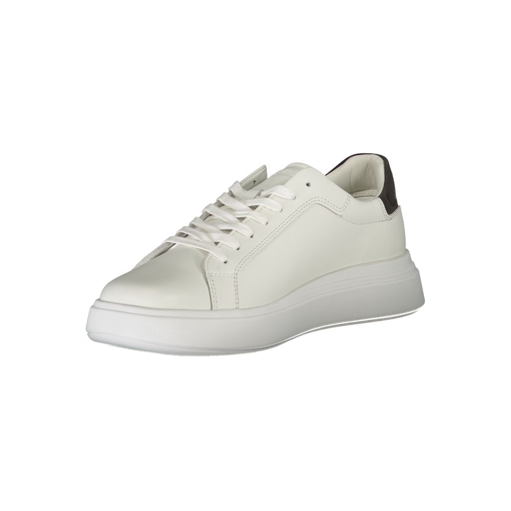 Calvin Klein Herren-Sneaker aus weißem Leder