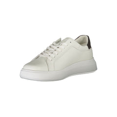 Calvin Klein Herren-Sneaker aus weißem Leder